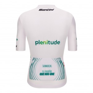 Bekleidung Herren Vuelta Espana weiss trikot 2024 Bekleidung Herren Vuelta Espana weiss trikot 2024
