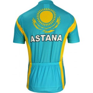 Astana kasachischer Meister 2010-Kurzarmtrikot mit kurzem Reißverschluss
