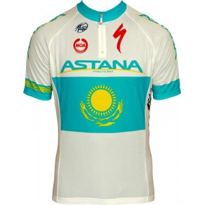 ASTANA kasachischer Meister 2011-Kurzarmtrikot mit kurzem Reißverschluss