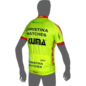 CHRISTINA WATCHES-KUMA 2014 Kurzarmtrikot(kurzer Reißverschluss)