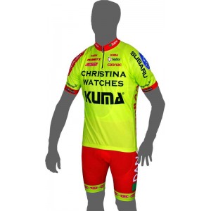 CHRISTINA WATCHES-KUMA 2014 Kurzarmtrikot(kurzer Reißverschluss)