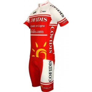 Cofidis 2011 Kinder Kurzarmtrikot mit kurzem Reißverschluss Cofidis 2011 Kinder Kurzarmtrikot mit kurzem Reißverschluss