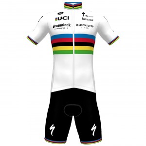 Deceuninck-Quick-Step 2021 Straßenrad Weltmeister Trägerhose