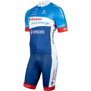 Team Total Direct Energy 2019 Radtrikot kurzarm(langer Reißverschluss)