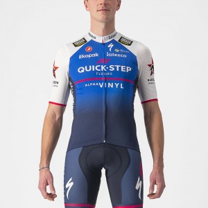 Quick Step-Alpha Vinyl 2022 Competizione Radtrikot kurzarm