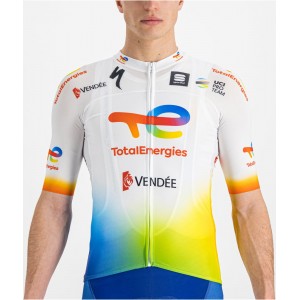Team TotalEnergies 2022 Radtrikot kurzarm(langer Reißverschluss)