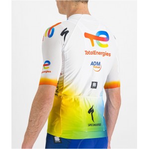 Team TotalEnergies 2022 Radtrikot kurzarm(langer Reißverschluss)