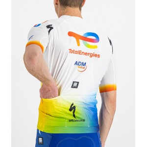 Team TotalEnergies 2022 Radtrikot kurzarm(langer Reißverschluss)